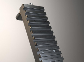 Computeranimiertes Bild eines Gusseisenplattenkühlers