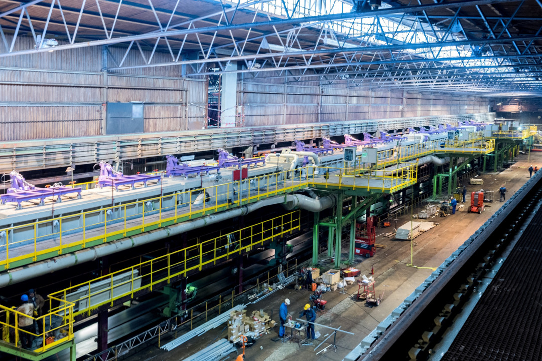 Das Grobblechwerk von thyssenkrupp in Duisburg-Hüttenheim soll verkauft werden. - Foto: thyssenkrupp Steel Europe