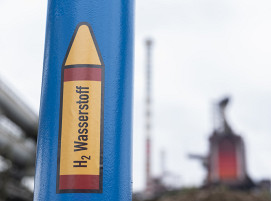 Wasserstoffeinsatz am Stahl-Standort von thyssenkrupp Steel in Duisburg.