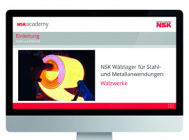 Das neueste Online-Trainingsmodul der NSK academy unterstützt die Anlagenhersteller und Betreiber von Walzwerken bei der optimalen Auswahl von Wälzlagern.