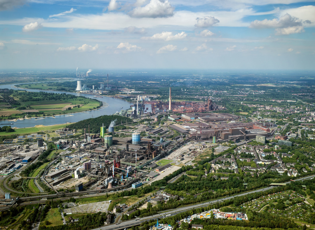 Luftaufnahme Standort Duisburg, thyssenkrupp Steel Europe AG - Photo: thyssenkrupp Steel Europe