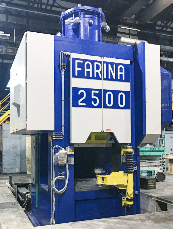 Benevenuta S.p.A. hat in eine 2.500-t-Maschine von Farina mit kinetischem Energie-Rückgewinnungssystem (KERS) investiert - Photo: Schuler