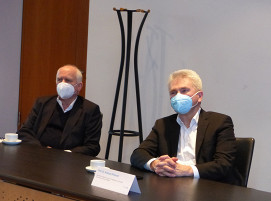 Prof. Dr. Andreas Pinkwart und Thomas Masurek