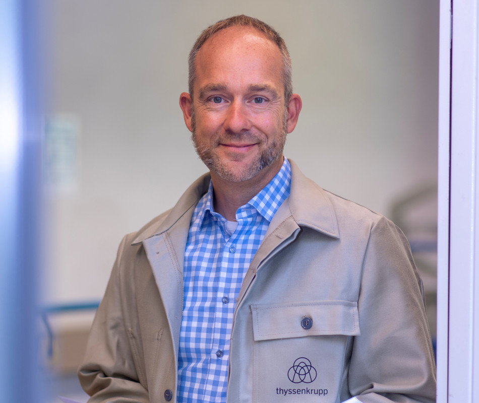 Dr. Michael Dohlen, Leiter bei thyssenkrupp MillServices & Systems den Bereich Forschung und Entwicklung - Photo: thyssenkrupp