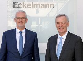 Volker Kugel (links) tritt die Nachfolge von Peter Frankenbach als Vorstand der Eckelmann AG an