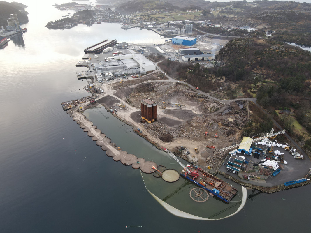 Bau eines Fischerei-Terminals im Hafen von Egersund, Norwegen - Photo: Vestbetong AS