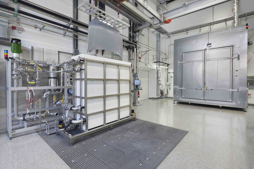 Das neue Technikum für elektrophoretische Tauchlackierung am Hauptsitz von BASF Coatings in Münster - Photo: BASF Coatings GmbH