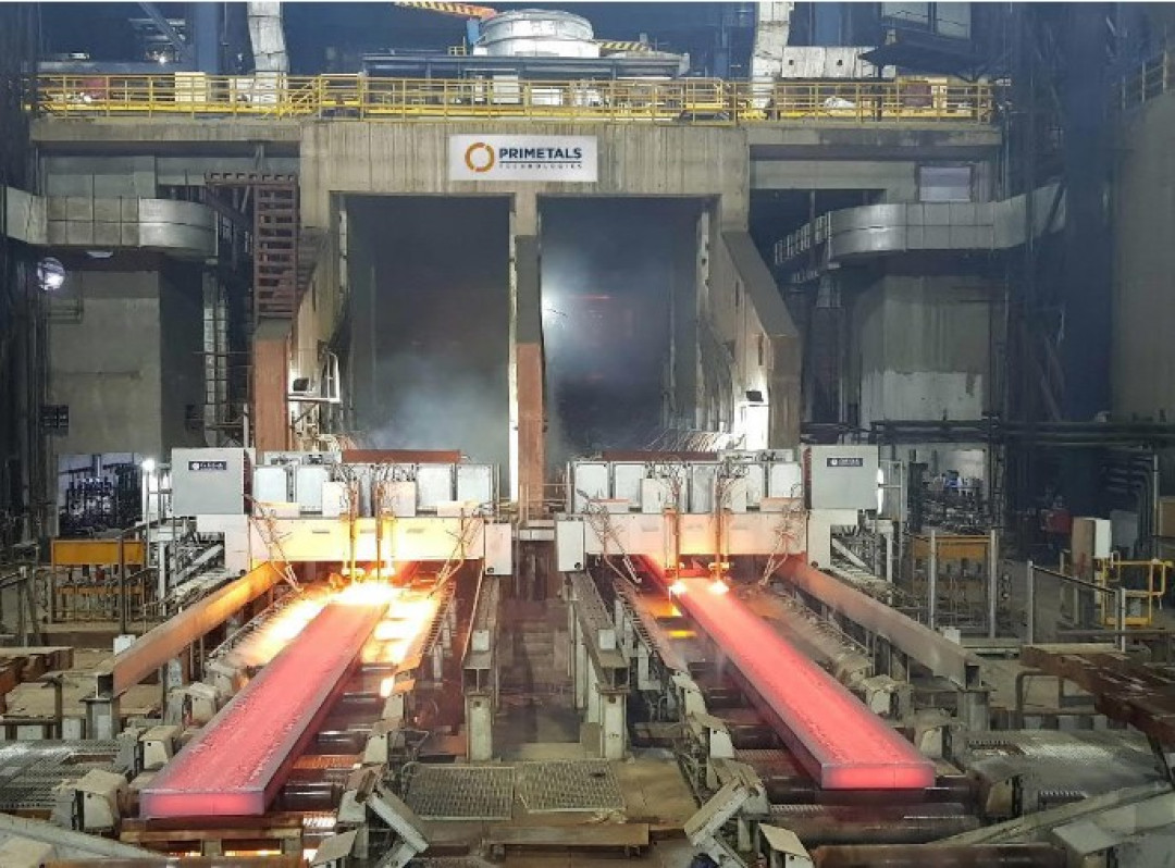 2-Strang Brammengießanlage von Primetals Technologies im Stahlwerk Dolvi von JSW Steel - Photo: Primetals Technologies, Limited