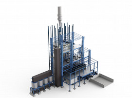 Ein 3D-Rendering des Smelter von Primetals Technologies.