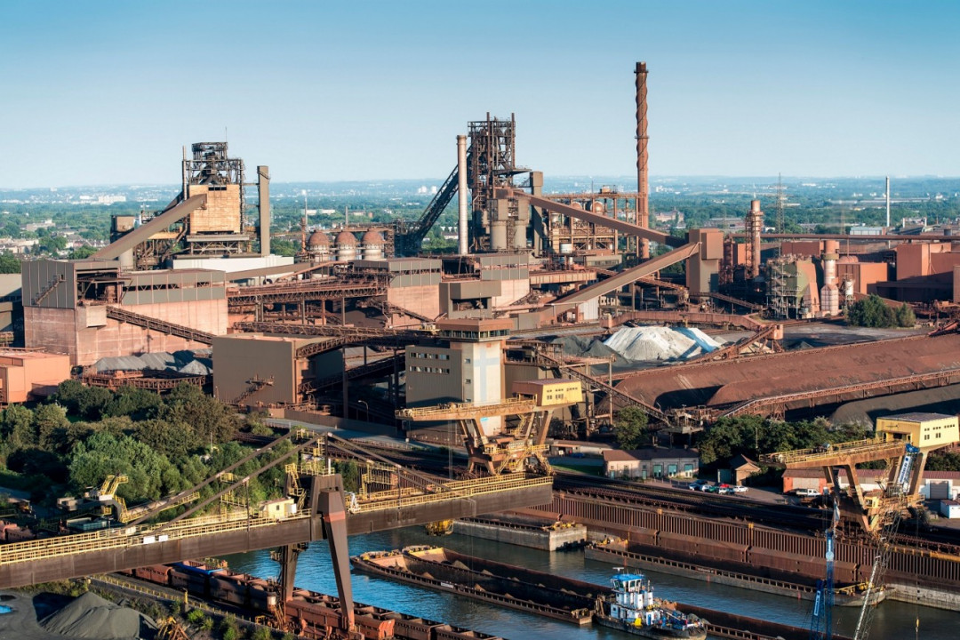 Die Duisburger Hochöfen sollen durch klimafreundiche Anlagen abgelöst werden - Photo: thyssenkrupp Steel