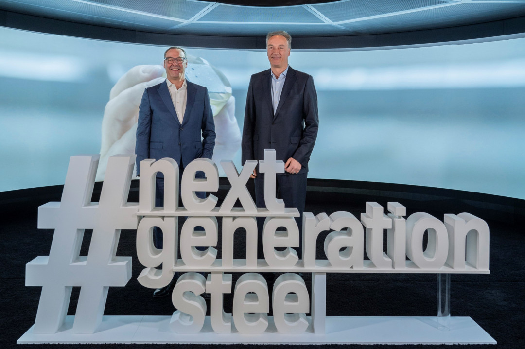 Bernhard Osburg, CEO thyssenkrupp Steel und Burkhard Dahmen, CEO SMS group - Photo: thyssenkrupp