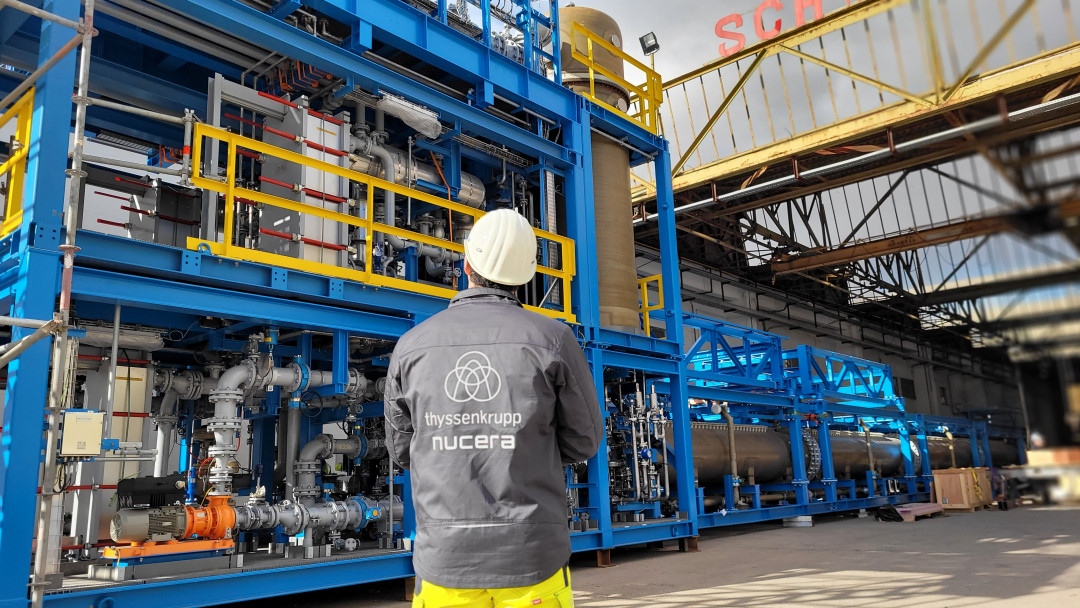 H2 greensteel thyssenkrupp nucera