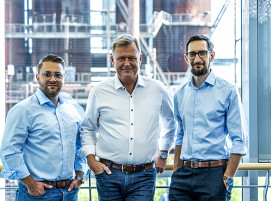 Die drei nominierten Ingenieure v.l.: Bernd-Henning Feller, Jens te Kaat, und Dan-Adrian Moldovan