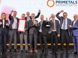 Das mit dem österreichischen Staatspreis Innovation ausgezeichnete Team von Primetals Technologies bei der Preisverleihung in Wien.