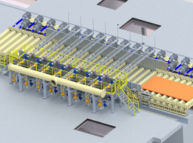 Ein 3D-Bild der Zwischenkühlung von Primetals Technologies für Hyundai Steel.