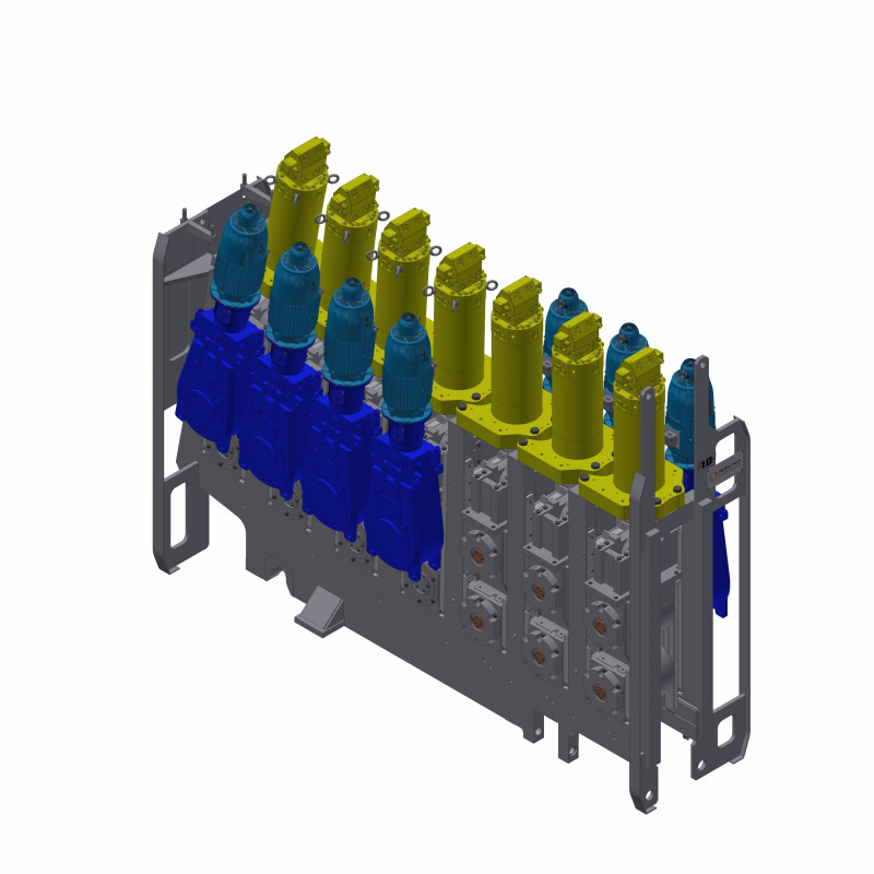 3D-Ansicht des Treibrichtaggregats mit SRD-Segmenten für Hard Reduction - Foto: Primetals Technologies
