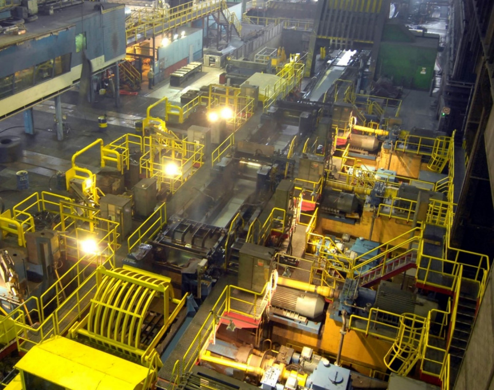 Haspelbereich des Warmbandwerks 1 - Archivfoto: SMS group