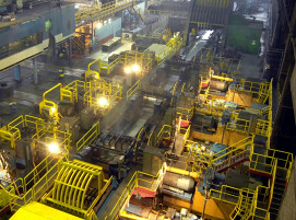 Haspelbereich des Warmbandwerks 1