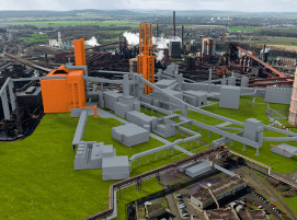 3D-Grafik des Anlagenkonzepts im SALCOS-Programm der Salzgitter AG