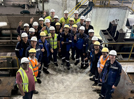 Das Projektteam von SMS group bei Tata Steel Jamshedpur.