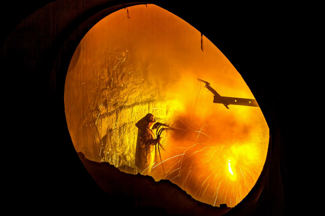 m Inneren des Ofens - Photo: SMS group