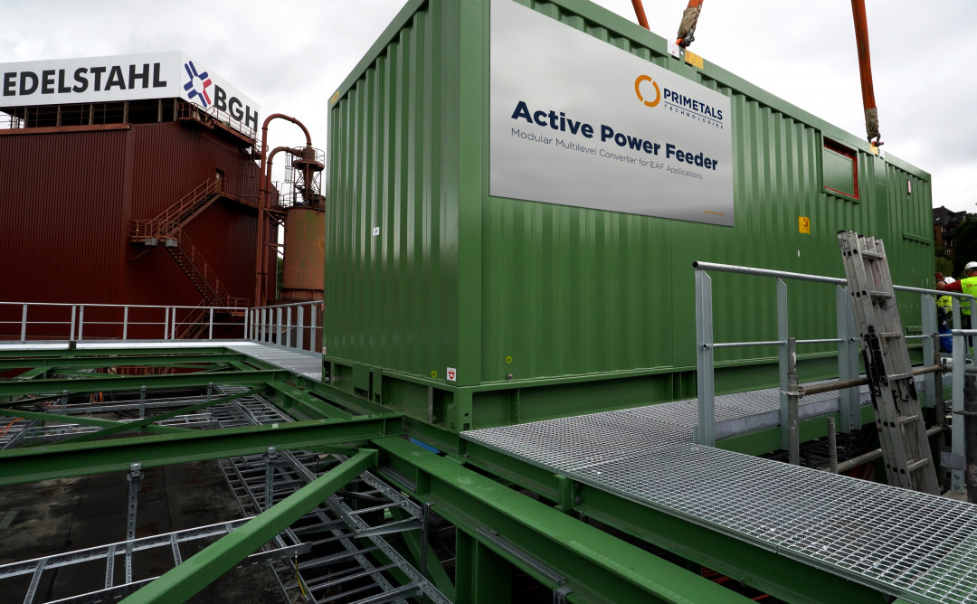 Die netzfreundliche Stromversorgung Active Power Feeder von Primetals Technologies ist bei BGH Edelstahl im Einsatz - Photo: Primetals Technologies, Limited,