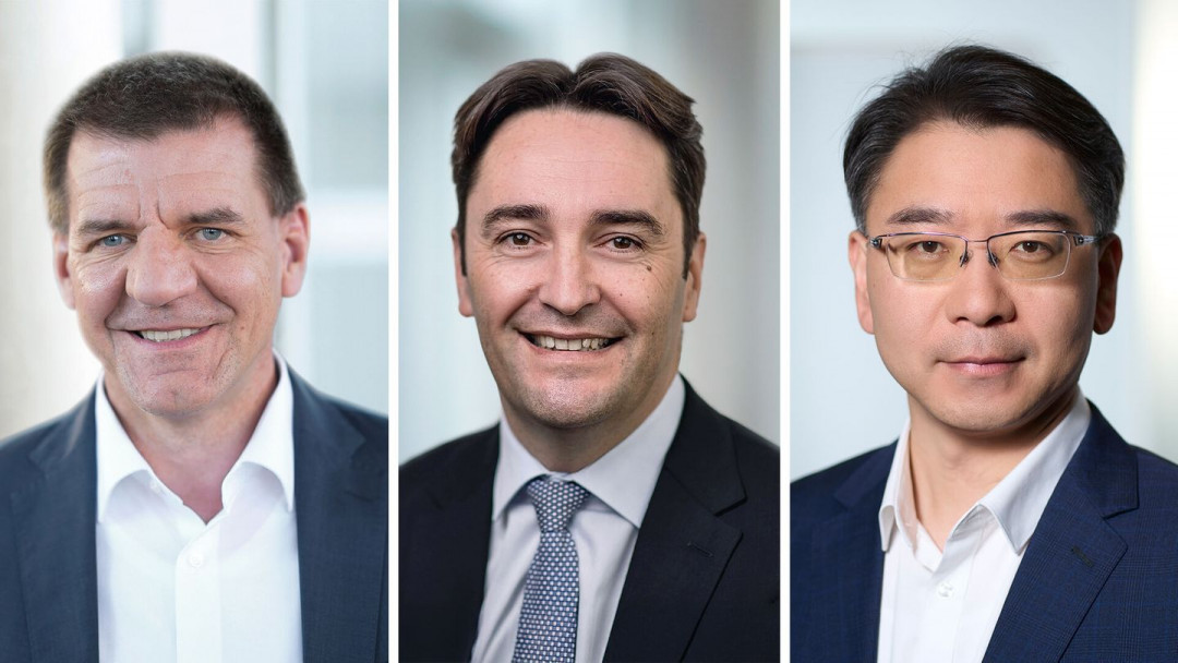(v.l.n.r.im Bild): Dr. Jochen Schröder, Rémy Triouleyre, Dr. Xiangbin Chen - Photo: Schaeffler AG