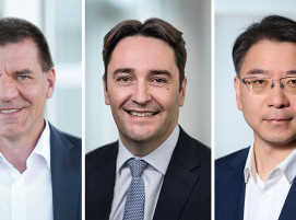 (v.l.n.r.im Bild): Dr. Jochen Schröder, Rémy Triouleyre, Dr. Xiangbin Chen