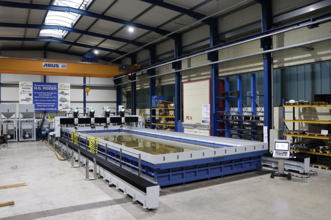 Das ist die neue Wasserstrahlschneidanlage, die in Ilsenburg aufgebaut wird - Photo: Salzgitter AG