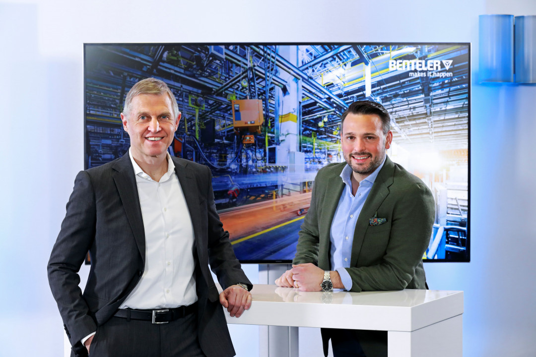 Die Unternehmensleitung der Benteler Gruppe: Ralf Göttel (links), CEO, und Tobias Braun (rechts), CFO - Photo: Benteler