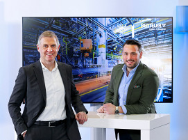 Die Unternehmensleitung der Benteler Gruppe: Ralf Göttel (links), CEO, und Tobias Braun (rechts), CFO