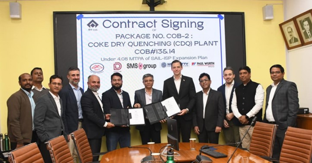 Vertragsunterzeichnung bei Steel Authority of India (SAIL) - Photo: SMS group