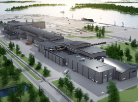 Grafische Darstellung des geplanten Werks von SSAB