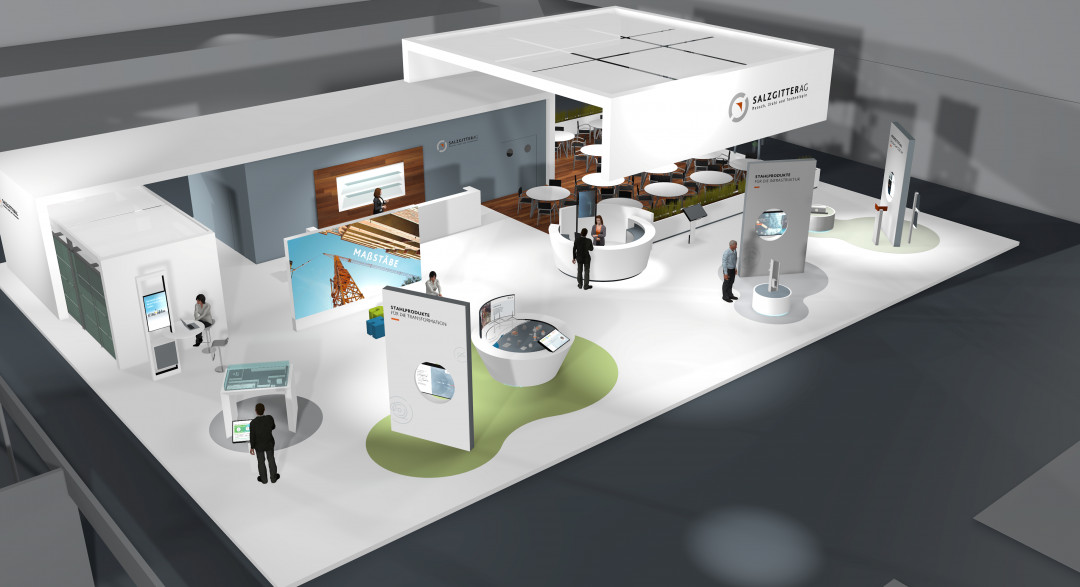 Grafik des Messestands der Salzgitter AG auf der Hannover Messe - Bild: Salzgitter AG