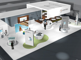 Grafik des Messestands der Salzgitter AG auf der Hannover Messe