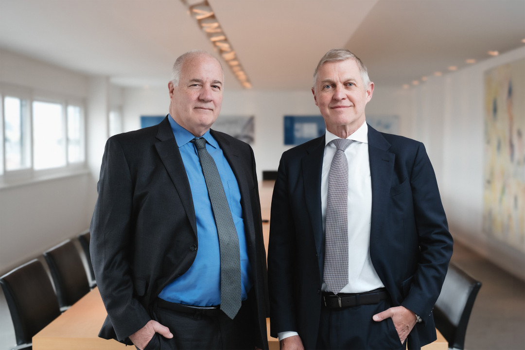 Die neue Unternehmensleitung („Executive Board“) der Benteler Gruppe: Thomas Glynn (CFO) und Ralf Göttel (CEO) - Photo: Benteler