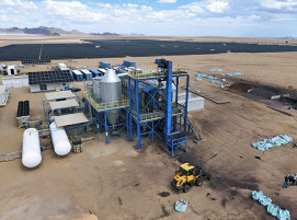 Der Wasserstoff-Drehrohrofen im namibischen Oshivela