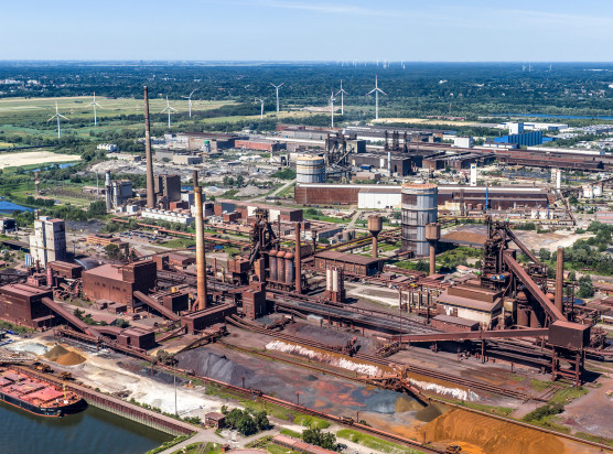 Luftbildaufnehme ArcelorMittal Bremen