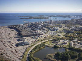 Archivbild des Hüttenwerks Oxelösund von SSAB