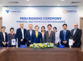 VinMetal und Primetals Technologies haben eine Absichtserklärung (MoU) über ein umfangreiches Greenfield-Investitionsvorhaben für eine große integrierte Stahlanlage in Vietnam unterzeichnet.