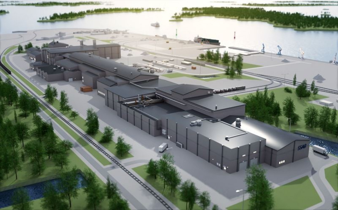 Grafische Darstellung des zukünftigen Elektrostahlwerks - Abb.: SSAB
