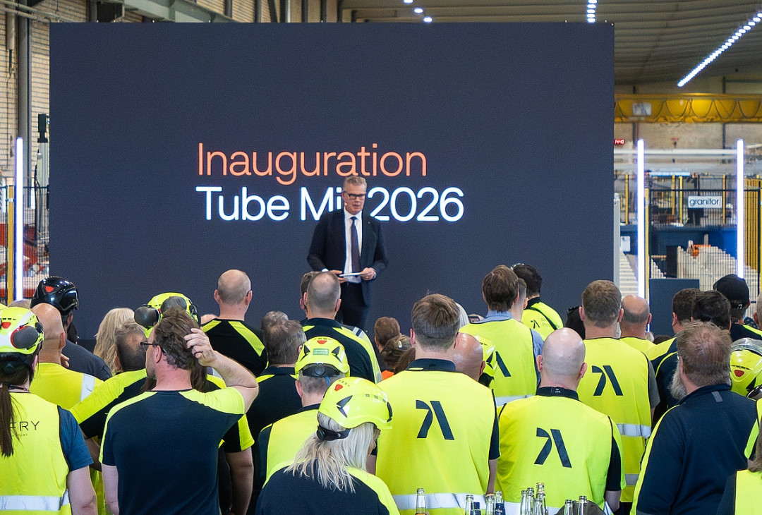 Göran Björkman, CEO und Präsident von Alleima, während der Einweihung des Rohrwerks am 2. Juni in Sandviken, Schweden - Photo: Alleima/Jamback