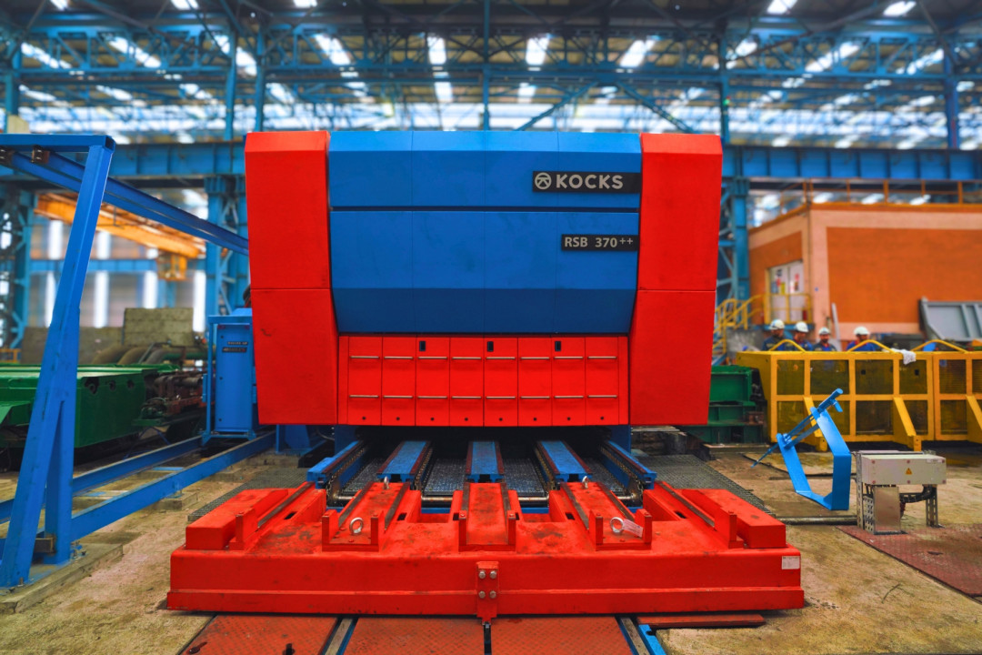 Erster Stab auf dem KOCKS RSB® beim türkischen Spezialstahlproduzenten Kardemir - Photo: Friedrich Kocks GmbH & Co. KG