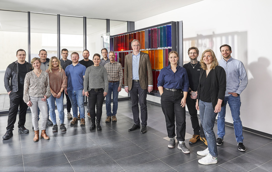 Das Team der FGF - Forschungsgemeinschaft Feuerfest e.V. Zweite von rechts: Dr. Kerstin Hauke - Photo: FGF
