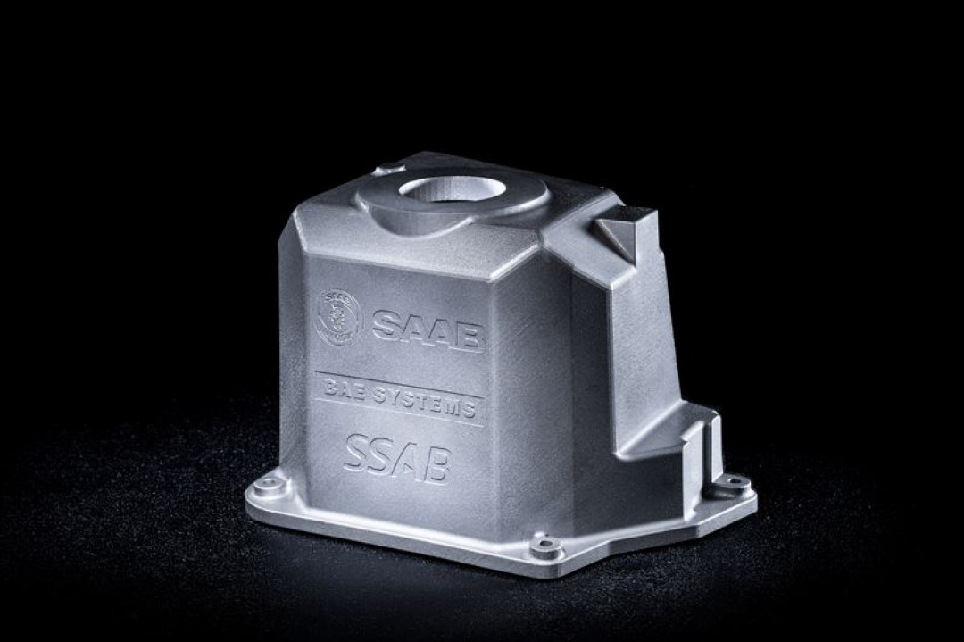 3D-gedrucktes Gehäuse aus Armox 500 AM für das Ziel- und Feuerleitsystem UTAAS - Abb.: SSAB