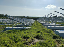 Trägerstrukturen für die PV-Module eines Solarparks