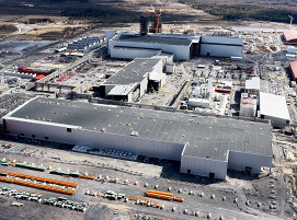 Das im Bau befindliche Stegra-Werk im nordschwedischen Boden