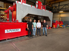 (von li n. rechts: Nicolas Fritzen (Geschäftsführer Plakoma GmbH), Dr. Christian Redl (stellvertrender Geschäftsführer INTECO), Ing. Roland Kristl (Geschäftsführer INTECO), Michael Jost (Prokurist Plakoma GmbH)