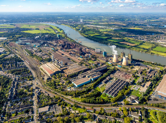 Der Standort von HKM am Rhein