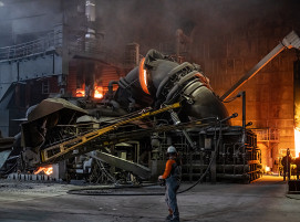 Beispiel für Nachhaltiges Wirtschaften: Aus der Schlacke von EAFs können Metalle zurückgewonnen werden